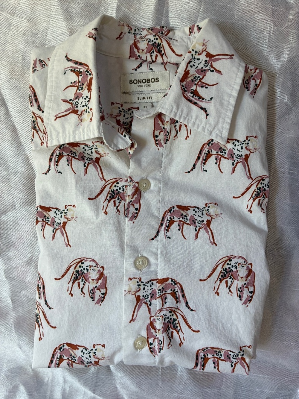 Bonobos XS Slim Fit Short Sleeve Shirt